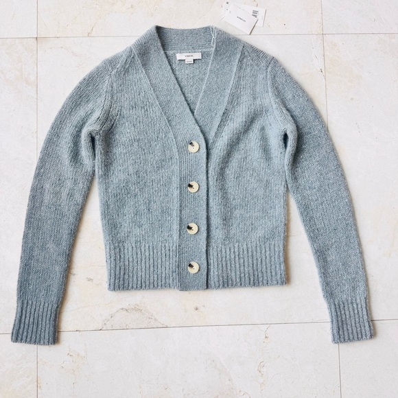 Vince Cashmere Blue Button-Up Cardigan Sweater size XXS - Picture 6 of 14